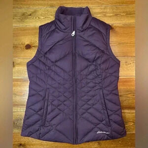 Eddie Bauer | Quilted Down Vest | Dark Purple | Women’s S